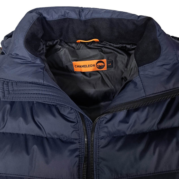 Синяя мужская куртка спортивная с капюшоном Proxima Navy, Размер: 56-58 (XL), фото 21