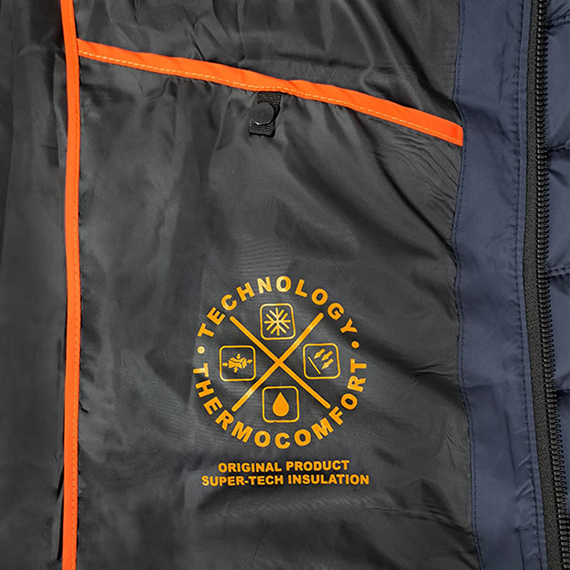 Синяя мужская куртка спортивная с капюшоном Proxima Navy, Размер: 56-58 (XL), фото 16