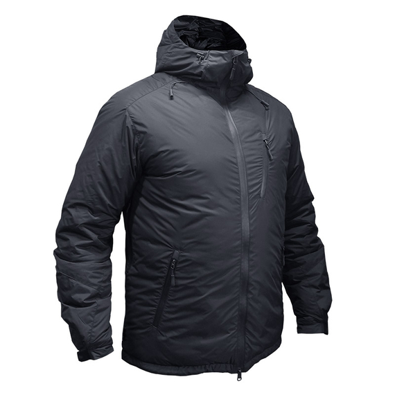 Тактическая куртка зимняя мужская черная с капюшоном Weisshorn Black