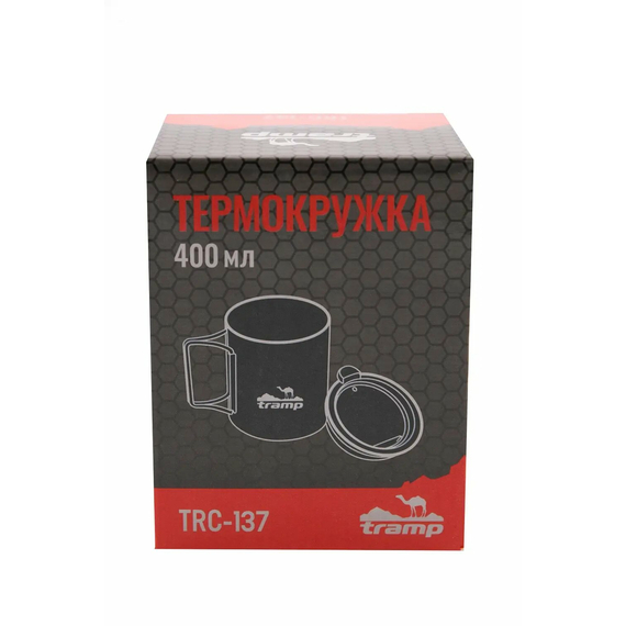 Термокружка Tramp со складными ручками и поилкой 400 мл UTRC-137 металл, фото 6