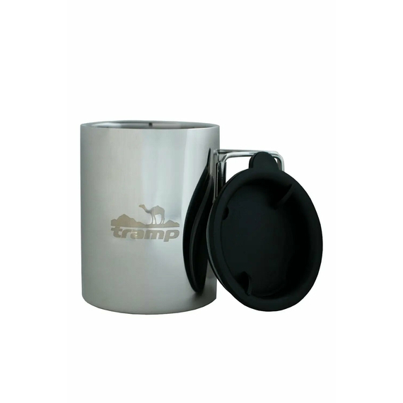Термокружка Tramp со складными ручками и поилкой 400 мл UTRC-137 металл, фото 4