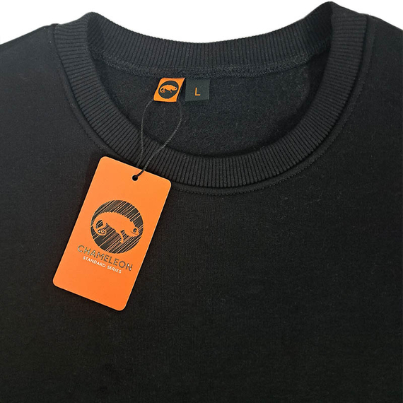 Черный свитшот мужской Warm Black, Размер: 44-46 (S), фото 6