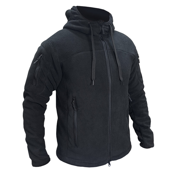 Чоловіча чорна флісова куртка з капюшоном Viking Black, Розмір: 48-50 (M), зображення 12