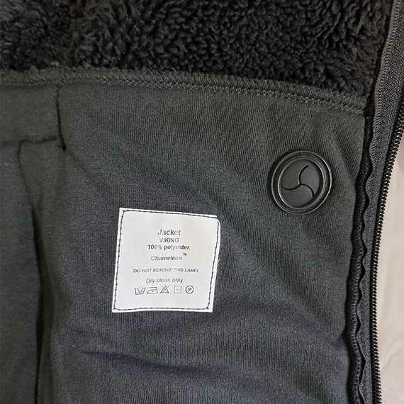 Мужская черная флисовая кофта с капюшоном Viking Black, Размер: 60-62 (XXL), фото 12