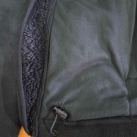 Мужская черная флисовая кофта с капюшоном Viking Black, Размер: 52-54 (L), фото 12