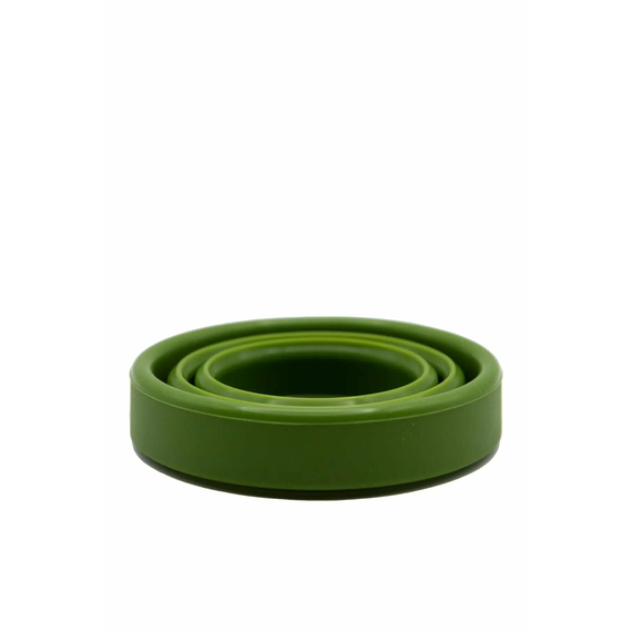 Стакан складной Tramp силиконовый с крышкой 180мл Olive, фото 2