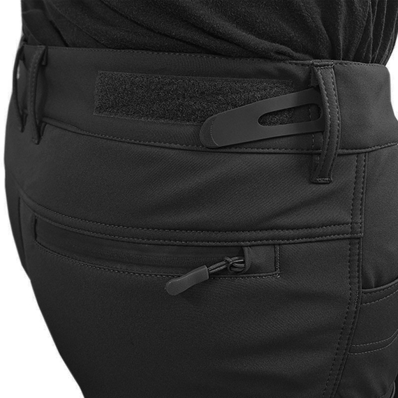 Мужские брюки черные Soft Shell Spartan Black, Размер брюк / рост: 44-46/170, фото 10