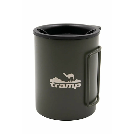 Термогорнятко Tramp зі складаними ручками та поїлкою 400 мл UTRC-137 Olive, зображення 6