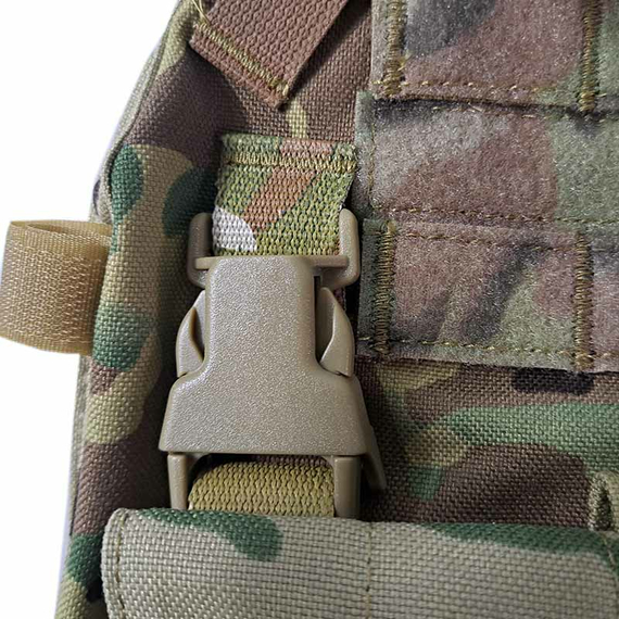 Жилет тактический плитоноска Multicam с тройным подсумком, фото 18