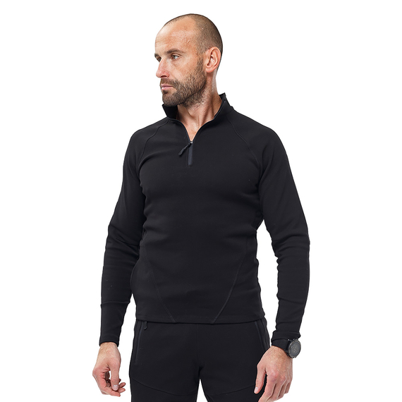 Спортивная кофта мужская черная хлопок Sporter Gen 3 Black, Размер: 44-46 (S)