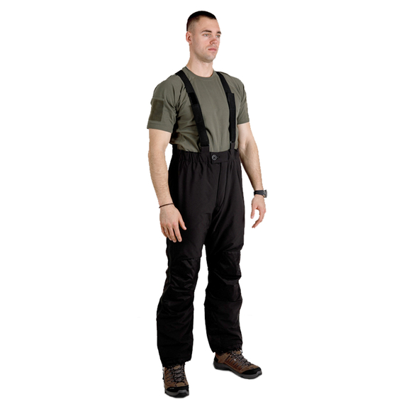 Зимние мужские черные брюки с подтяжками Mont Blanc Gen 2 Black, Размер брюк / рост: 48-50/170-176, фото 2