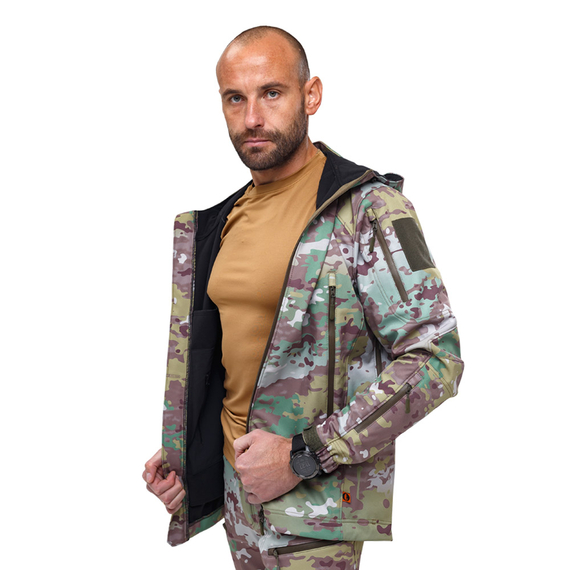 Демисезонная мужская куртка для охоты Soft Shell Spartan Util Cam, Розмір: 52-54 (L), зображення 2