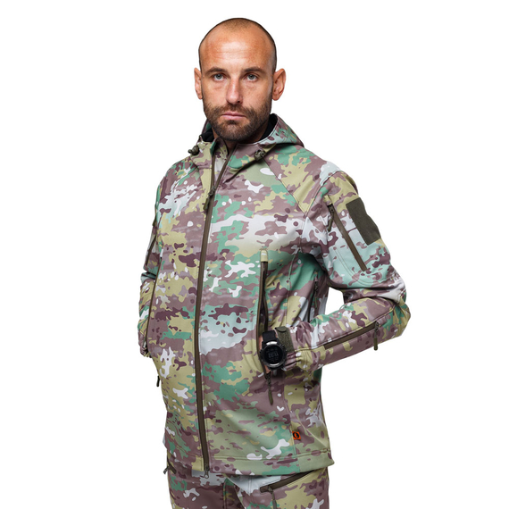 Демисезонная мужская куртка для охоты Soft Shell Spartan Util Cam, Розмір: 64-66 (XXXL), зображення 4