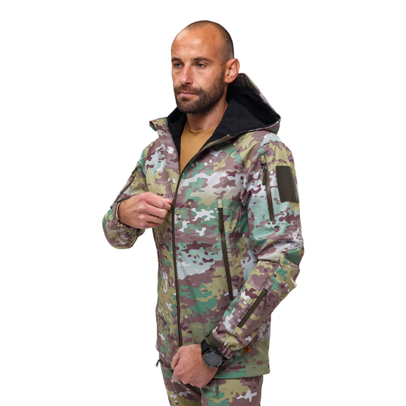 Демисезонная мужская куртка для охоты Soft Shell Spartan Util Cam, Розмір: 64-66 (XXXL), зображення 3
