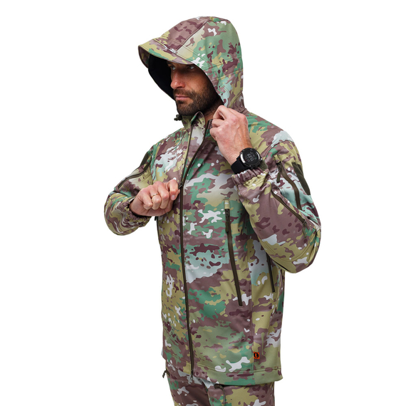 Демисезонная мужская куртка для охоты Soft Shell Spartan Util Cam, Розмір: 64-66 (XXXL), зображення 5