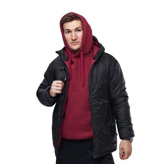 Бордовое худи мужское Anorak warm Gen2 Burgundy, Размер: 44-46 (S), фото 5