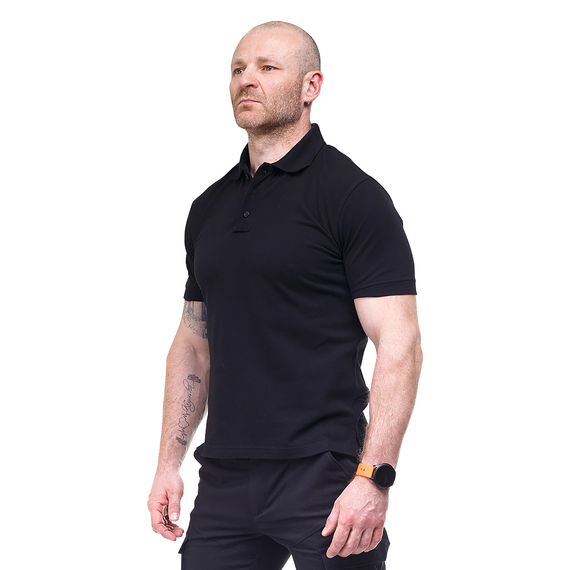 Черная мужская футболка Polo Serious, Размер: 40-42 (XS)