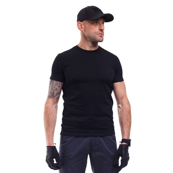 Футболка мужская черная Jersey Black, Размер: 40-42 (XS), фото 2