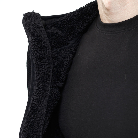 Мужская черная флисовая кофта с капюшоном Viking Black, Размер: 40-42 (XS), фото 6