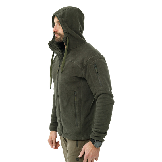 Чоловіча флісова кофта з капюшоном Viking olive, Розмір: 52-54 (L), зображення 4