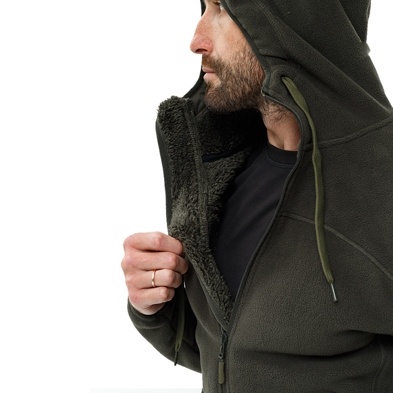 Чоловіча флісова кофта з капюшоном Viking olive, Розмір: 40-42 (XS), зображення 6