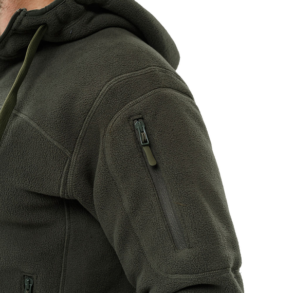 Чоловіча флісова кофта з капюшоном Viking olive, Розмір: 62-60 (XXL), зображення 7