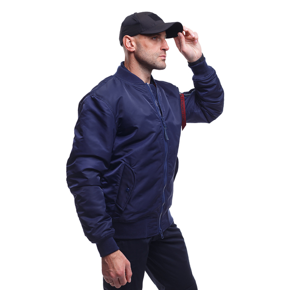 Демісезонна чоловіча темно-синя куртка MA-1 Gen 2 Navy, Розмір: 44-46 (S), зображення 2