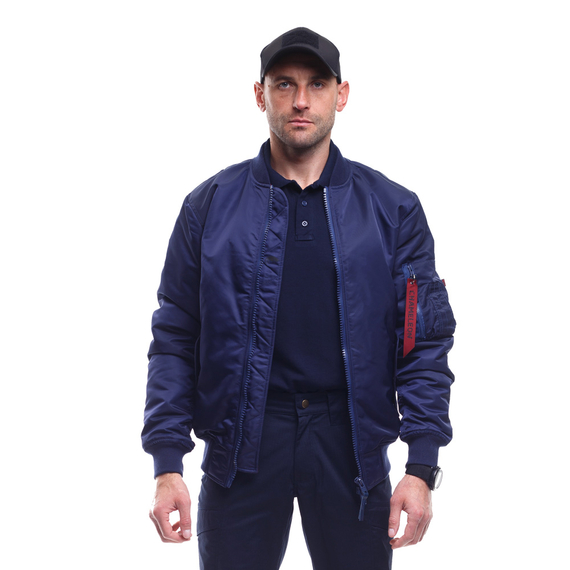 Демісезонна чоловіча темно-синя куртка MA-1 Gen 2 Navy, Розмір: 44-46 (S), зображення 3