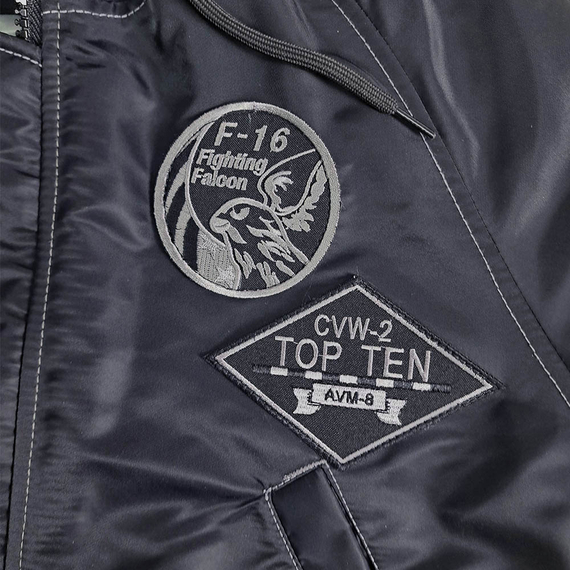 Зимняя куртка Аляска мужская черная N-3B Top Gun Black, Размер: 60-62 (XXL), фото 18