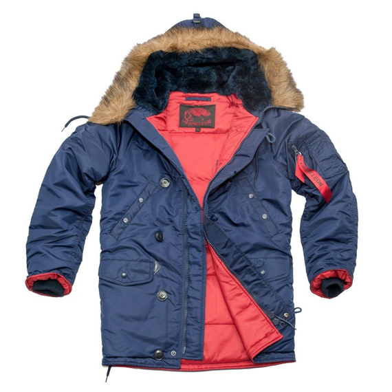 Чоловіча куртка Аляска синя Slim Fit N-3B Navy, Розмір: 52-54 (L), зображення 7