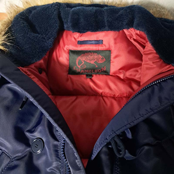 Чоловіча куртка Аляска синя Slim Fit N-3B Navy, Розмір: 52-54 (L), зображення 8