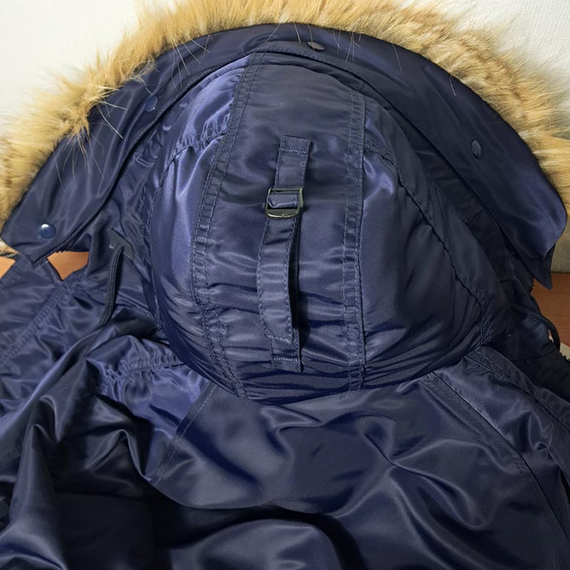 Чоловіча куртка Аляска синя Slim Fit N-3B Navy, Розмір: 52-54 (L), зображення 10