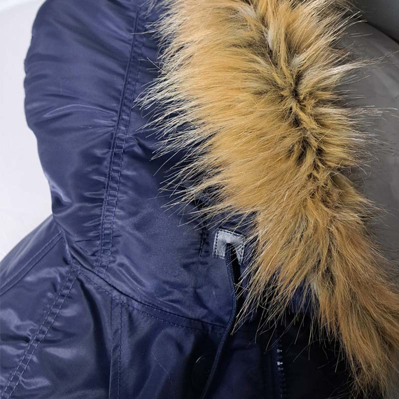 Чоловіча куртка Аляска синя Slim Fit N-3B Navy, Розмір: 52-54 (L), зображення 11