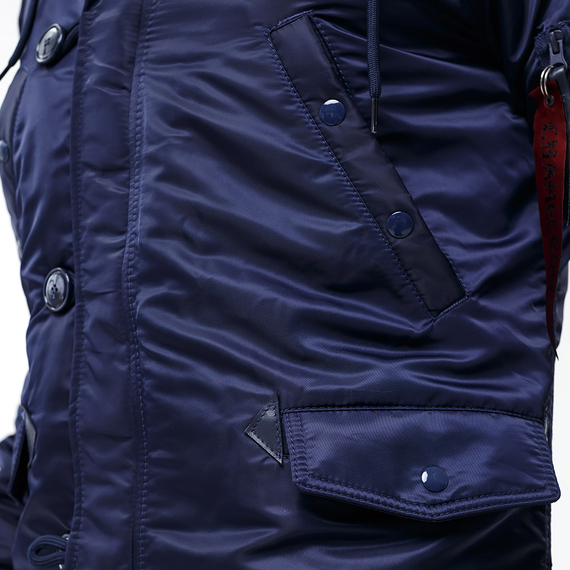 Чоловіча куртка Аляска синя Slim Fit N-3B Navy, Розмір: 52-54 (L), зображення 15