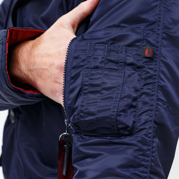 Чоловіча куртка Аляска синя Slim Fit N-3B Navy, Розмір: 52-54 (L), зображення 25