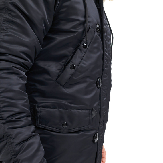 Куртка Аляска чоловіча зимова Slim Fit N-3B Black, Розмір: 56-58 (XL), зображення 8