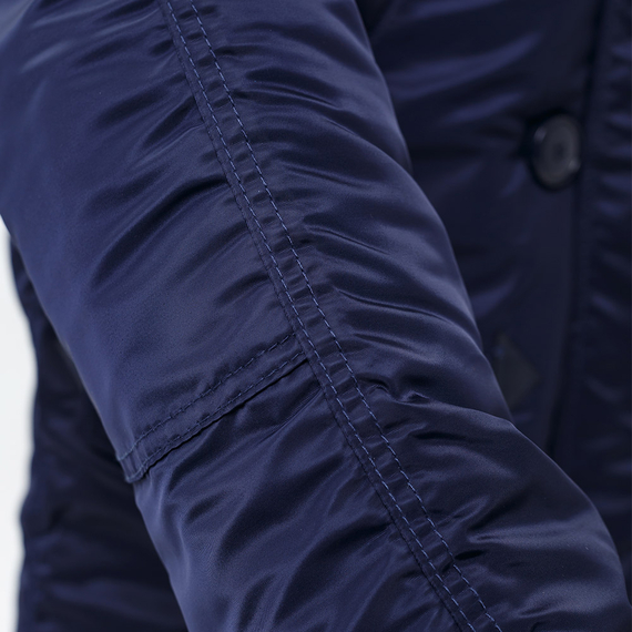 Мужская куртка Аляска синяя Slim Fit N-3B Navy, Размер: 44-46 (S), фото 17