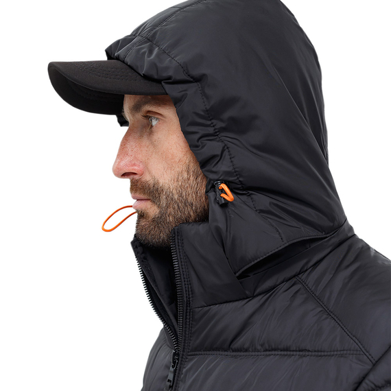 Чорна стьобана куртка чоловіча з капюшоном Proxima Black, Розмір: 44-46 (S), зображення 8