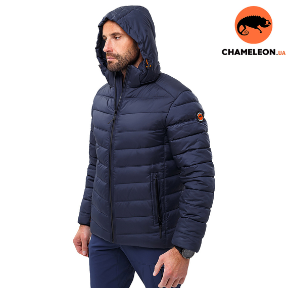 Синяя мужская куртка спортивная с капюшоном Proxima Navy, Размер: 56-58 (XL)