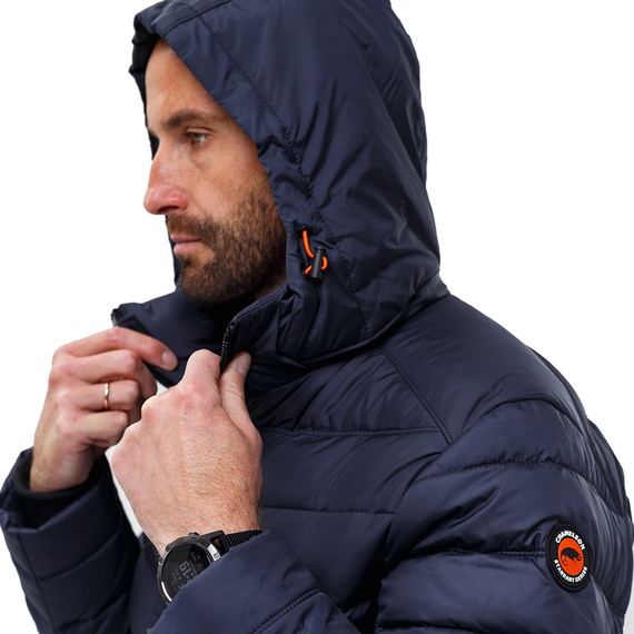 Синяя мужская куртка спортивная с капюшоном Proxima Navy, Размер: 56-58 (XL), фото 10