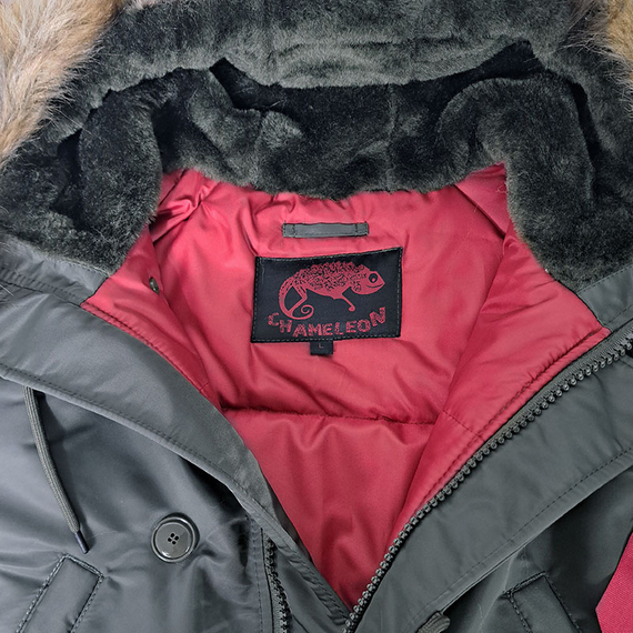 Серая мужская куртка Аляска Slim Fit N-3B Gray удлиненная, Размер: 48-50 (M), фото 26