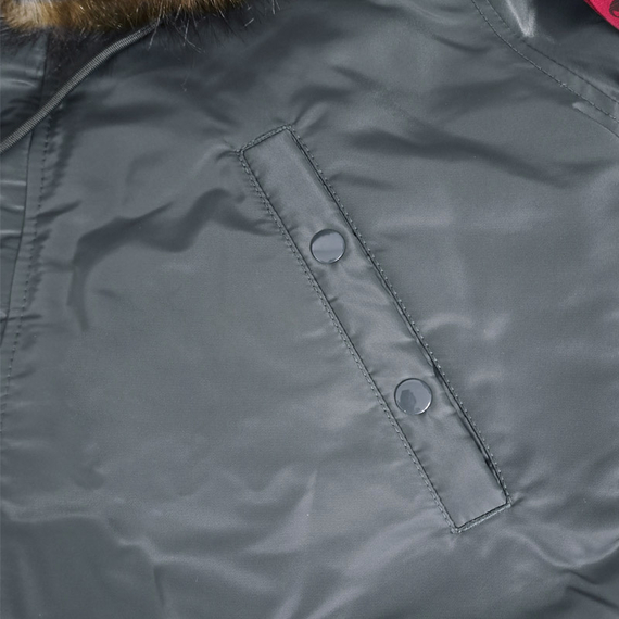 Серая мужская куртка Аляска Slim Fit N-3B Gray удлиненная, Размер: 48-50 (M), фото 20