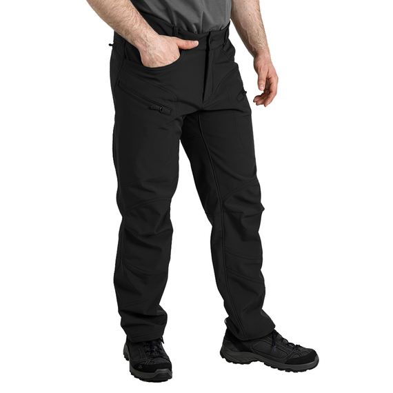 Мужские брюки черные Soft Shell Spartan Black, Размер брюк / рост: 52-54/182, фото 4