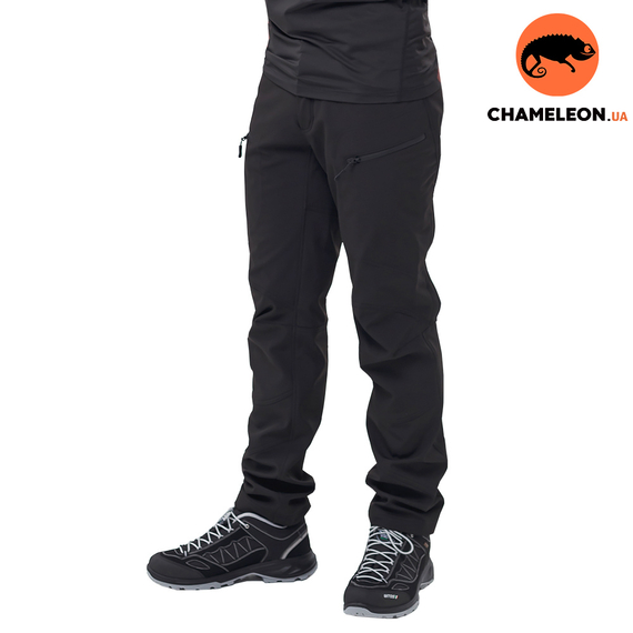 Мужские брюки черные Soft Shell Spartan Black, Размер брюк / рост: 60-62/176