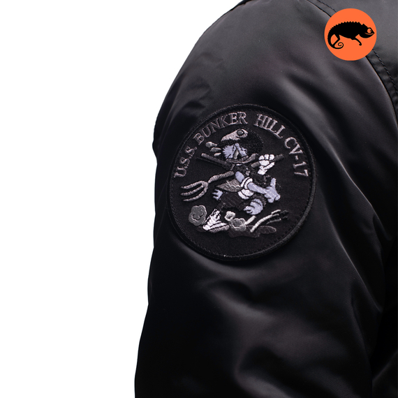 Куртка MA-1 hooded light Black, Размер: 44-46 (S), фото 9