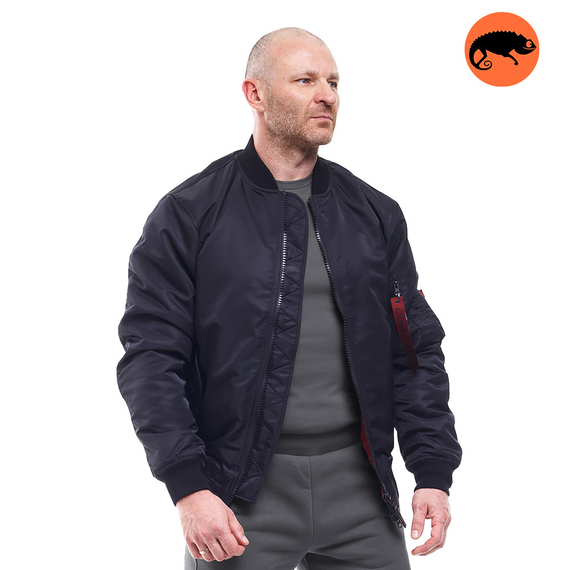 Демисезонная куртка бомбер мужская черная MA-1 Gen 2  Black, Размер: 48-50 (M)