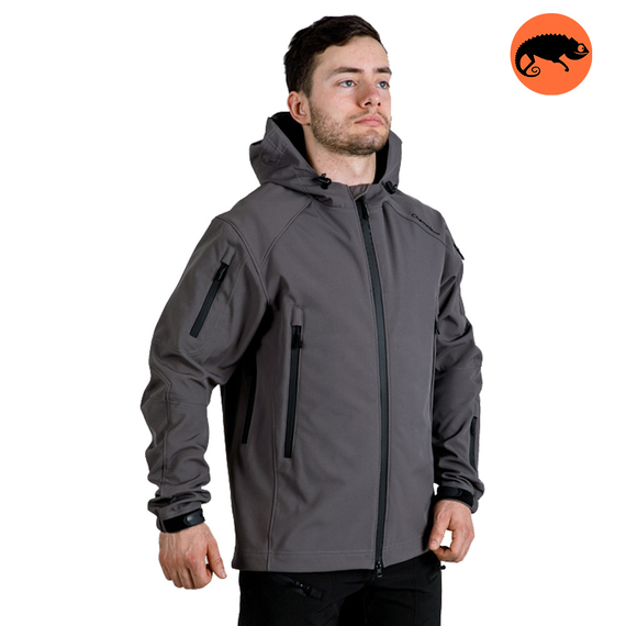 Демісезонна чоловіча куртка Soft Shell Spartan Gray, Розмір: 62-60 (XXL)