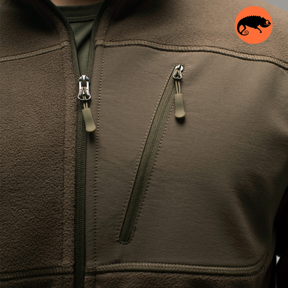 Демісезонна чоловіча флісова кофта Stratus Olive, Розмір: 62-60 (XXL), зображення 6