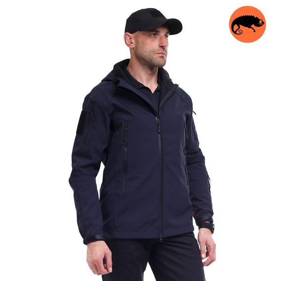 Демісезонна чоловіча куртка Soft Shell Spartan Navy, Розмір: 62-60 (XXL)