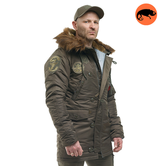 Куртка Аляска зимняя N-3B slim Tundra Top Gun, Размер: 44-46 (S)